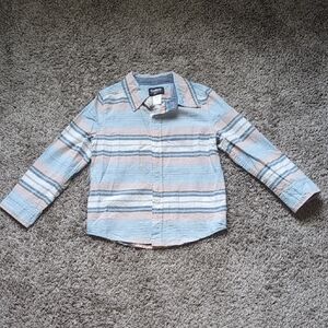 OshKosh B'gosh Blue and Pink Button Down Shirt